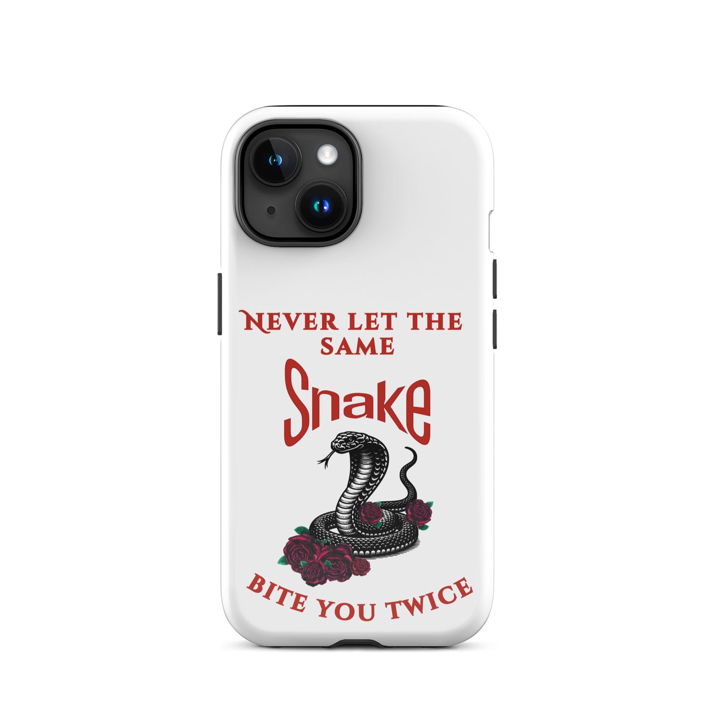 Never Let the Same Snake Bite You Twice - Tough Case for iPhone® - by RecreatingKrista