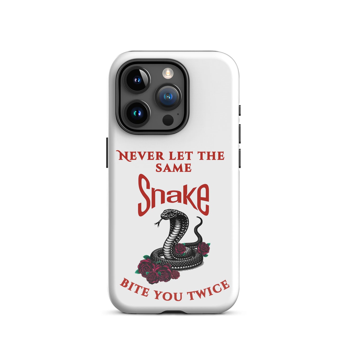 Never Let the Same Snake Bite You Twice - Tough Case for iPhone® - by RecreatingKrista