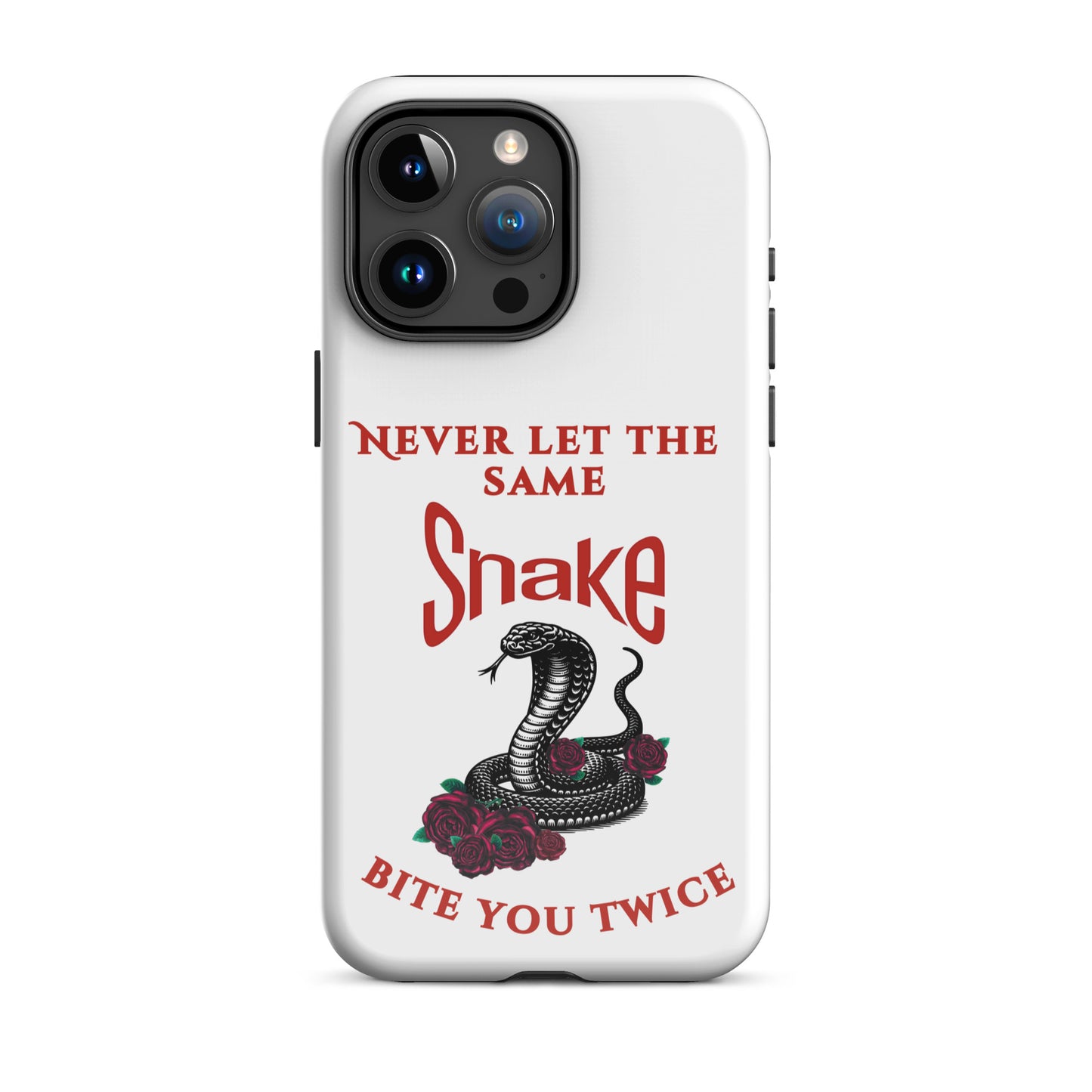Never Let the Same Snake Bite You Twice - Tough Case for iPhone® - by RecreatingKrista