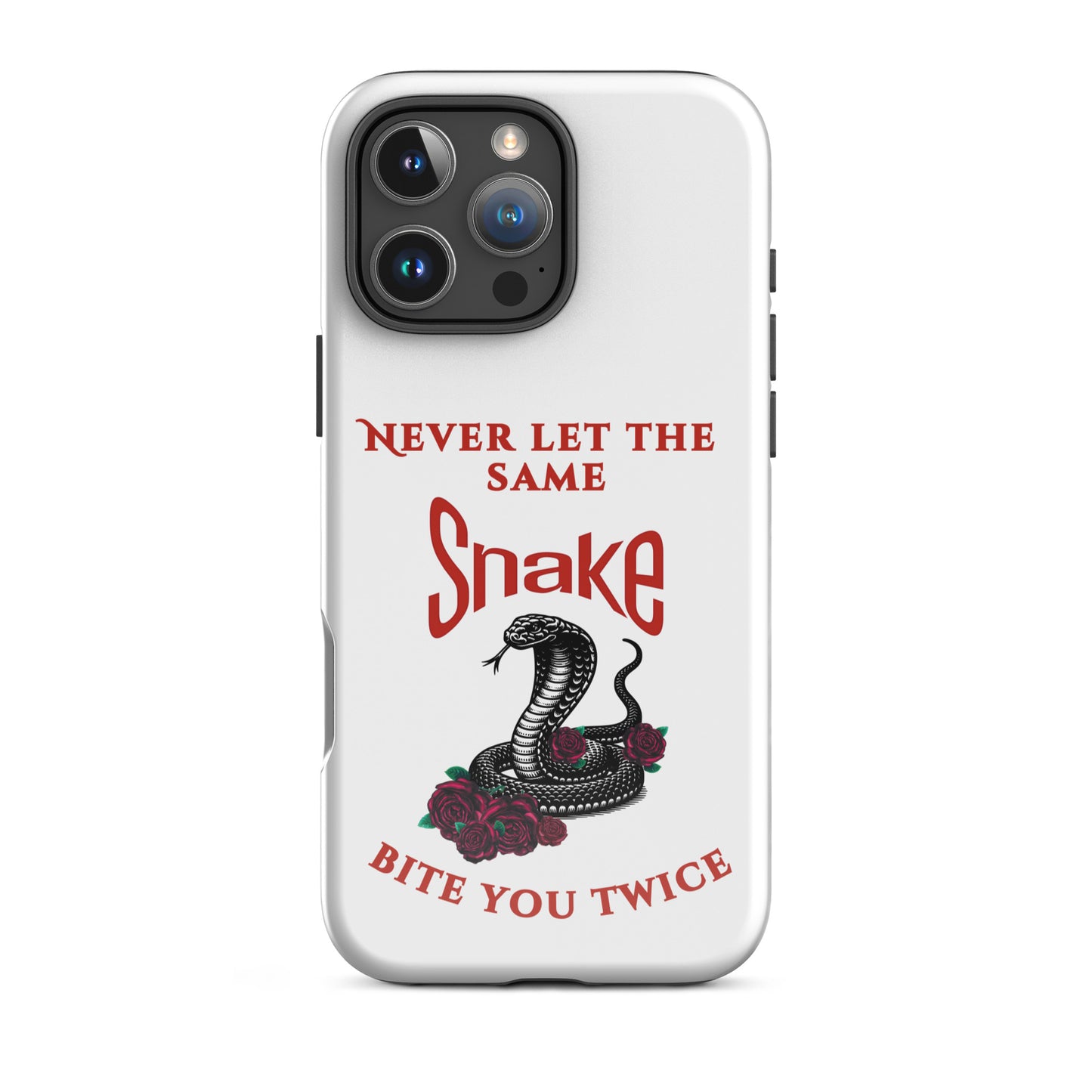 Never Let the Same Snake Bite You Twice - Tough Case for iPhone® - by RecreatingKrista