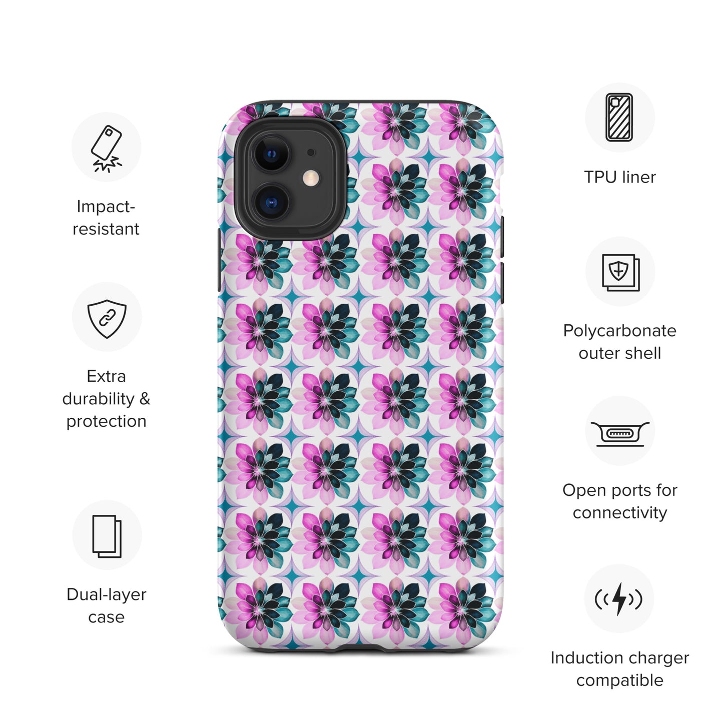 Bright Bursts Tough Case for iPhone® by EraofInk