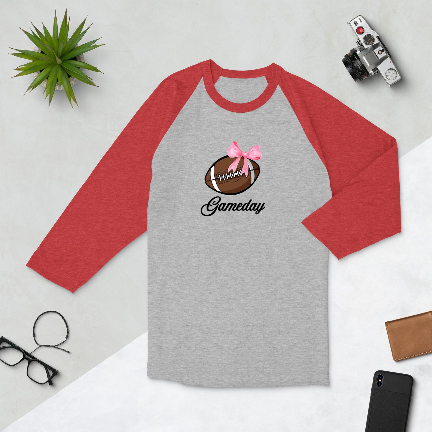 Gameday Football 3/4 Sleeve Raglan Tee by EraofInk