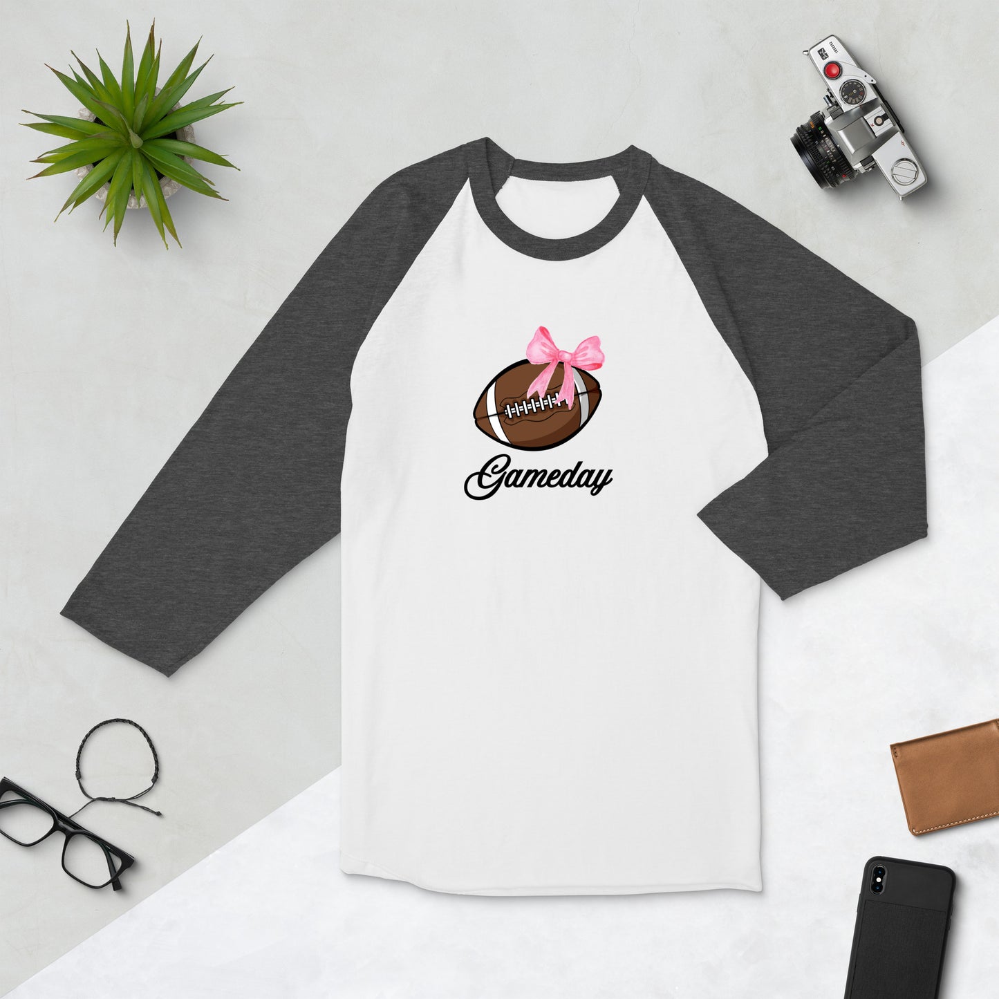 Gameday Football 3/4 Sleeve Raglan Tee by EraofInk