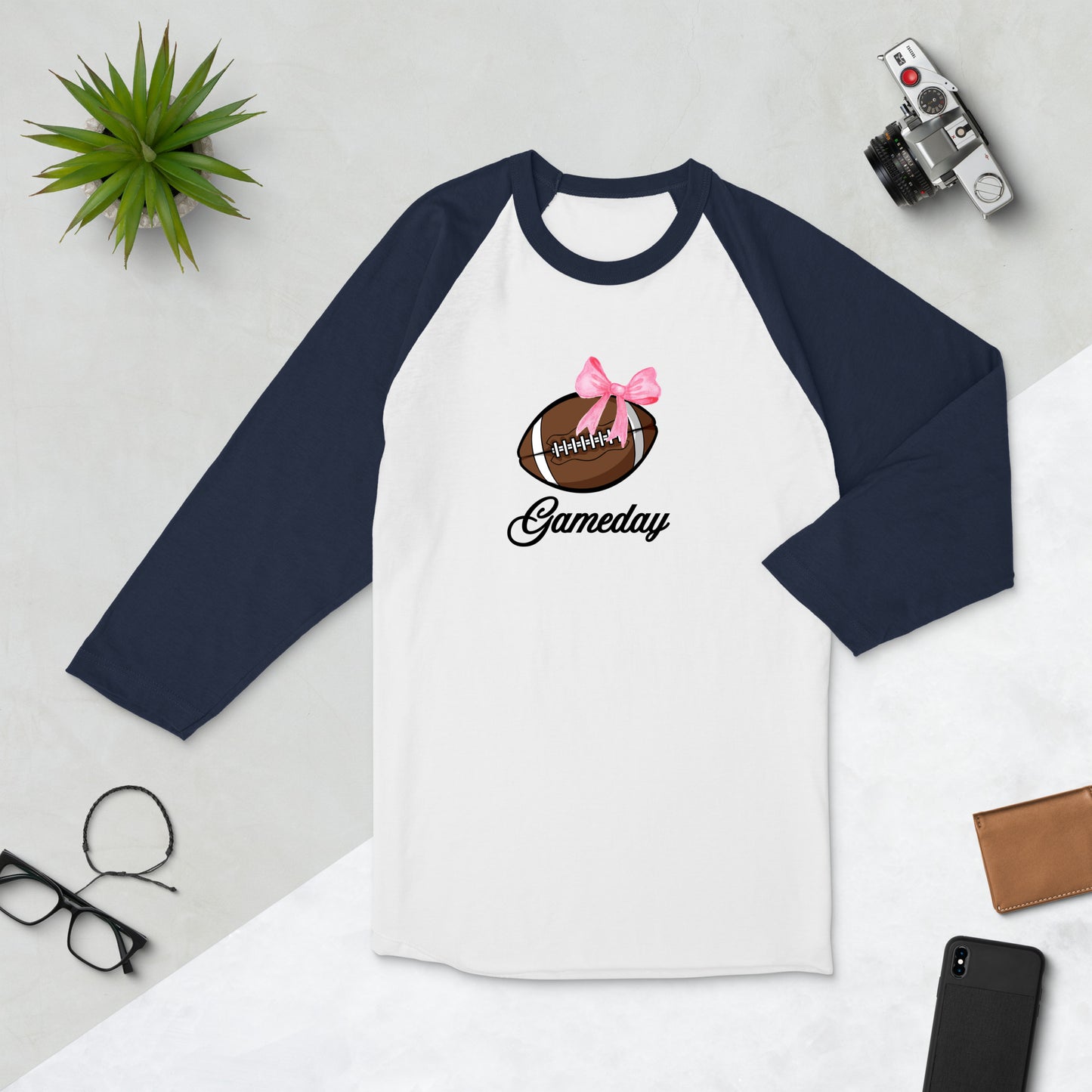 Gameday Football 3/4 Sleeve Raglan Tee by EraofInk