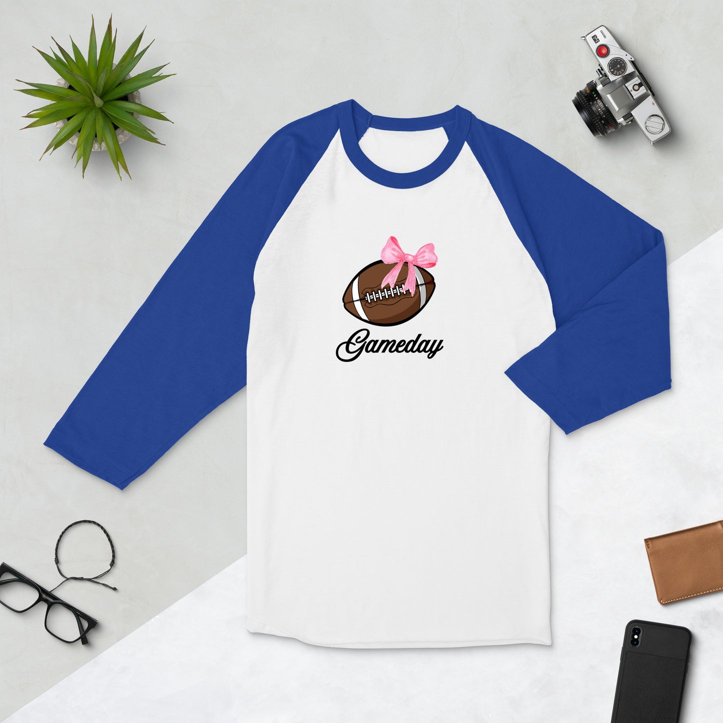 Gameday Football 3/4 Sleeve Raglan Tee by EraofInk