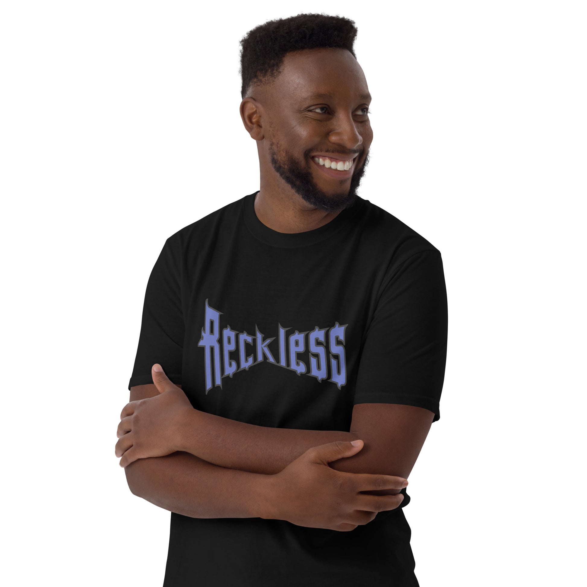 Reckless with Warped Font Unisex Tee by EraofInk