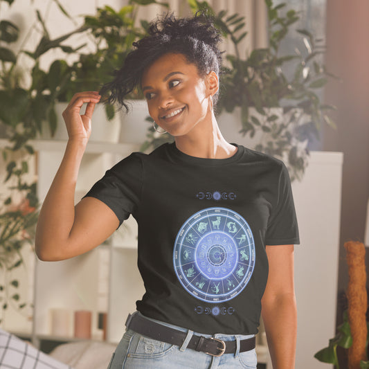 Astrological Chart Zodiac Birth Chart Unisex Tee by EraofInk