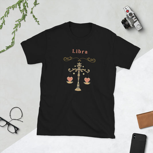 Libra Astrological Zodiac Unisex Tee by EraofInk