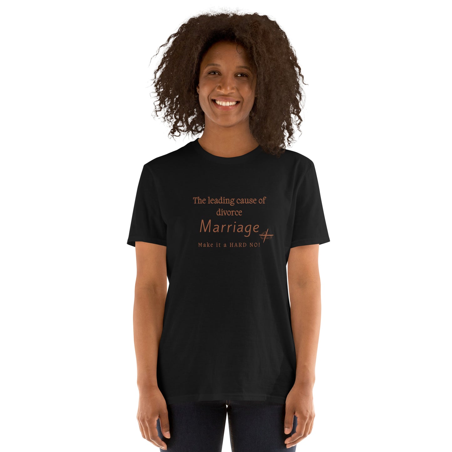 Marriage Parody Tee Leading Cause of Divorce Make It a Hard No! Unisex Tee by EraofInk