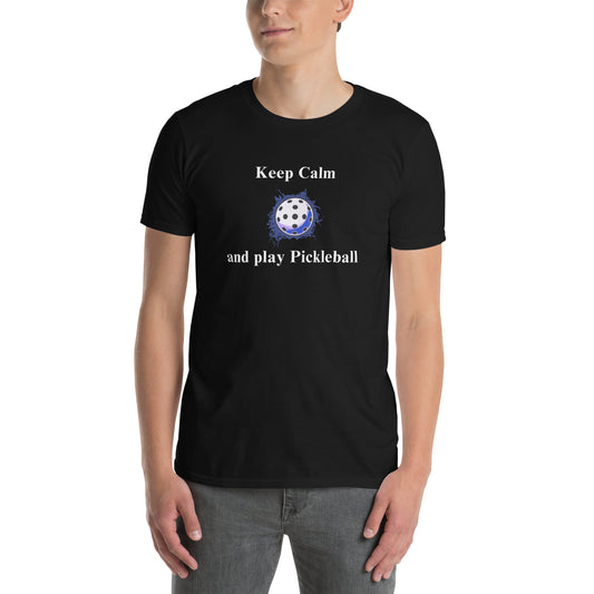 Keep Calm & Play Pickleball Unisex Tee by EraofInk