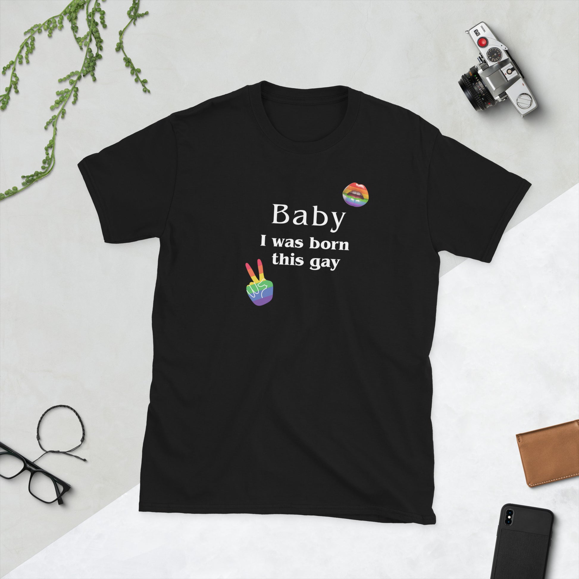 Baby I Was Born This Gay Unisex Tee by EraofInk