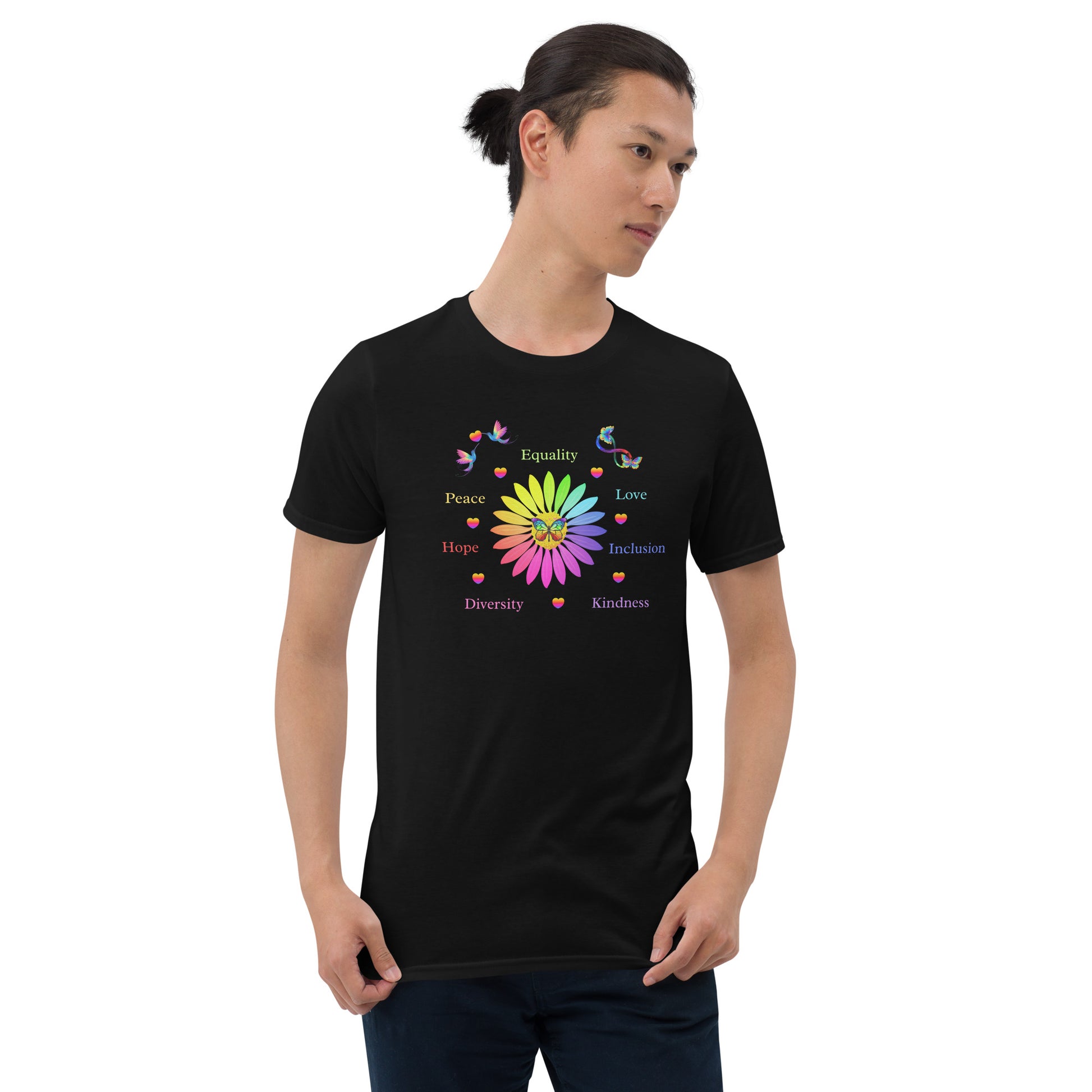 LGBTQ+ Unisex Tee Support Love for All Equality Love Inclusion Kindness... by EraofInk