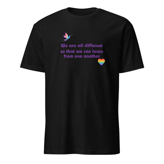 We Are All Different So We Can Learn From One Another Unisex Tee by EraofInk