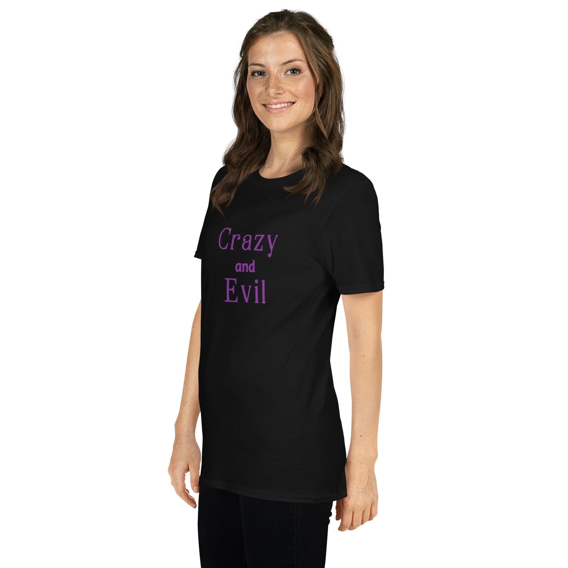 Crazy and Evil Unisex Tee by EraofInk