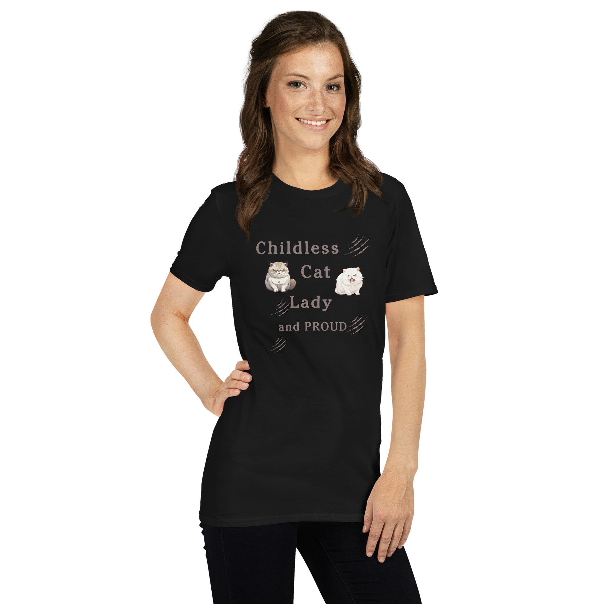 Childless Cat Lady & Proud Unisex Tee by EraofInk