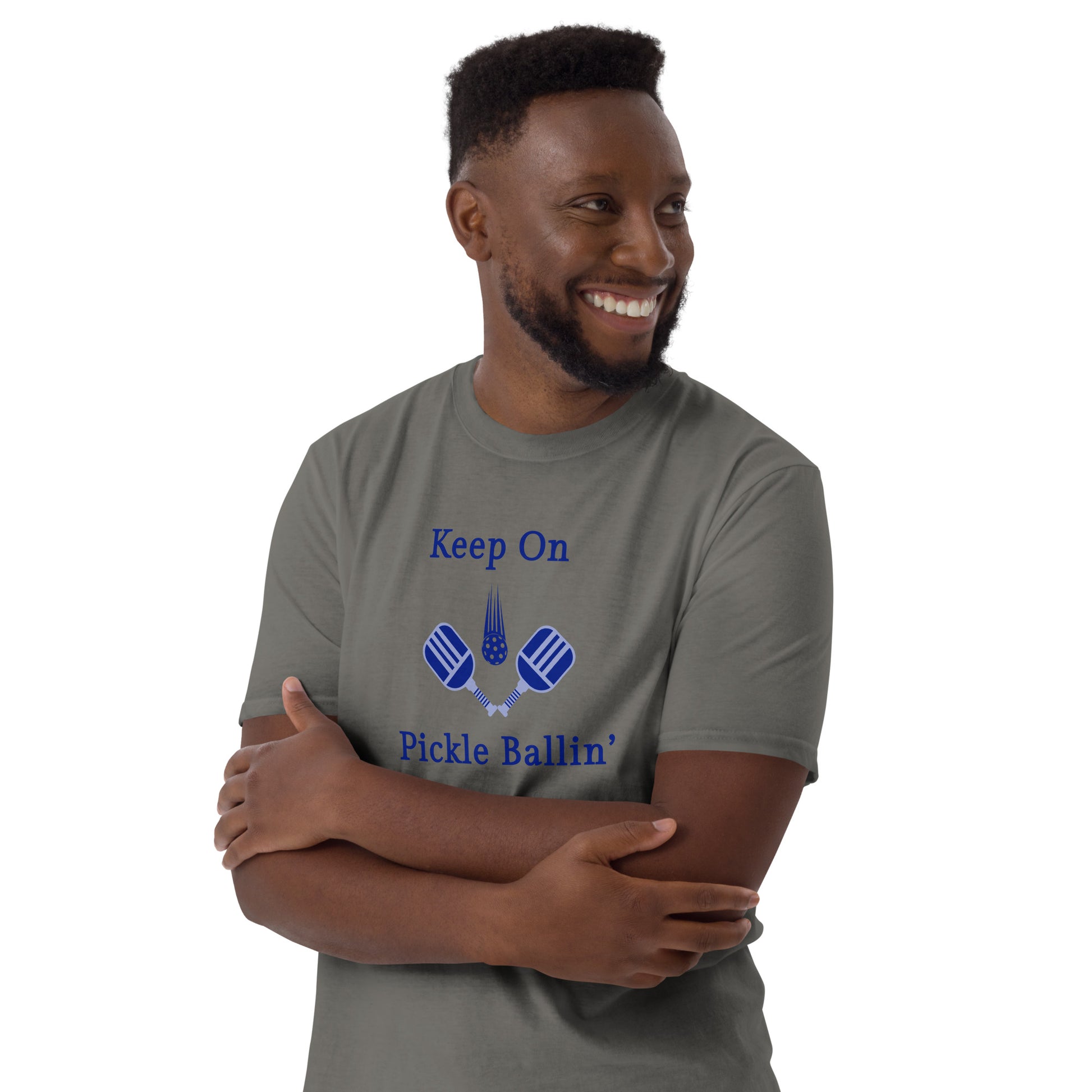 Keep On Pickle Ballin' Male Design Unisex Tee by EraofInk