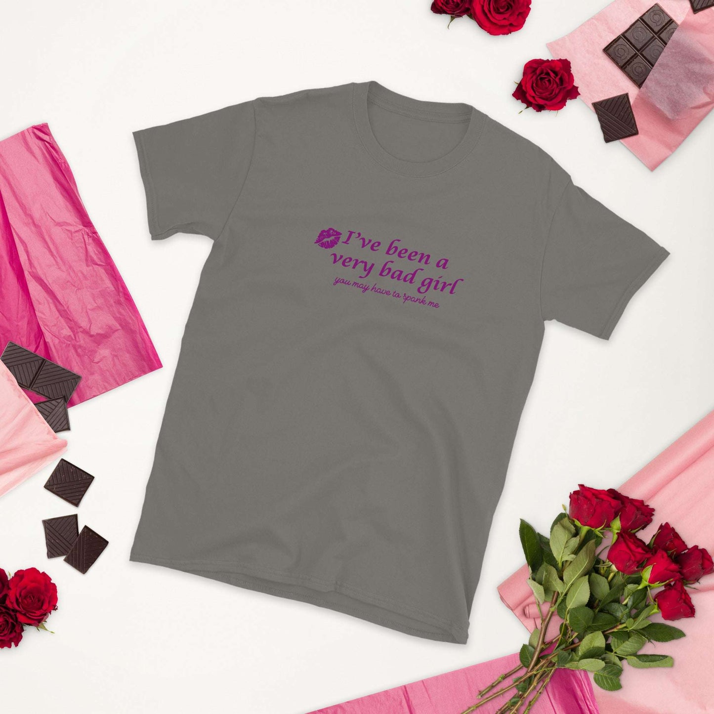 I've Been A Very Bad Girl You Might Have To Spank Me Unisex Tee by EraofInk