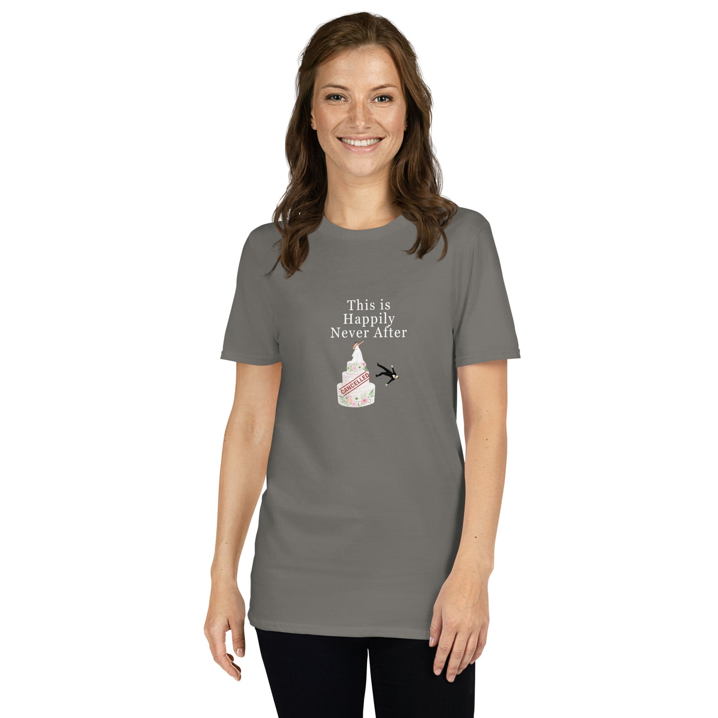 Wedding Cancelled Not Getting Married This is Happily Never After Unisex Tee. by EraofInk