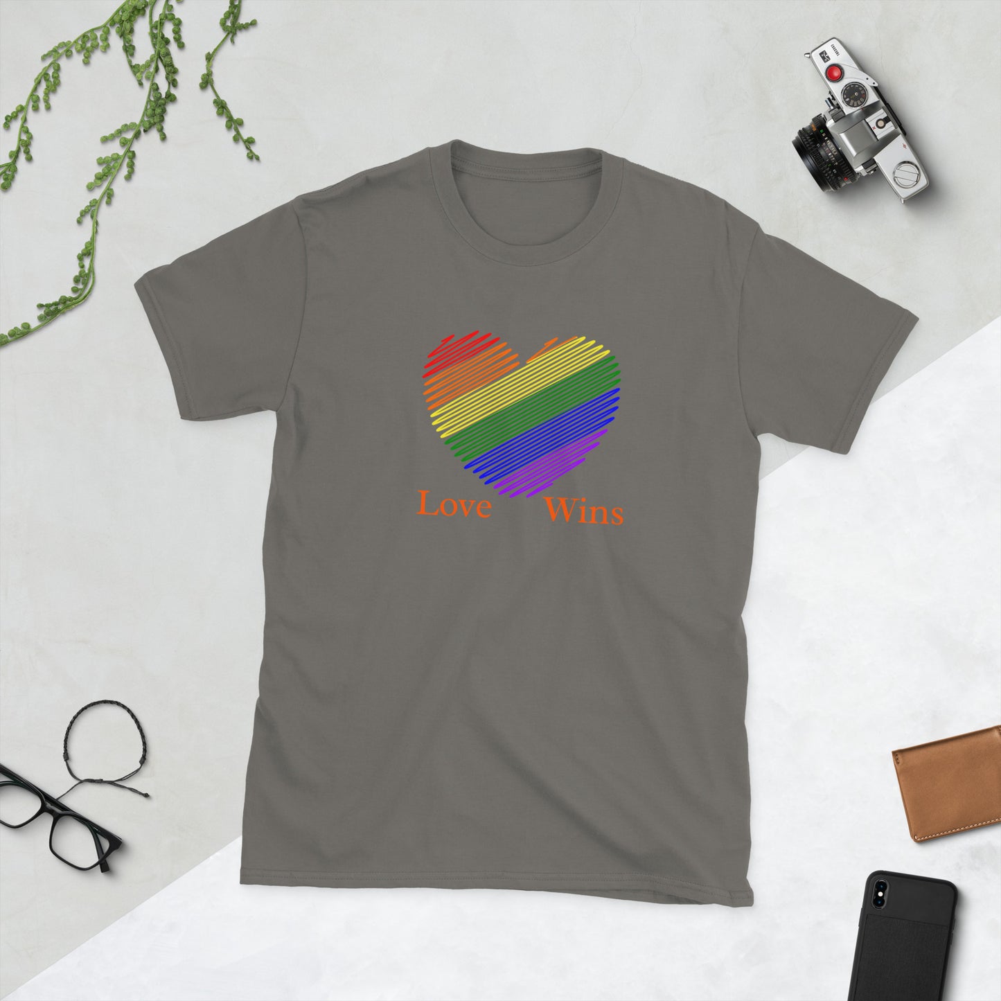 Love Wins LGBTQ+ Equality Love for All Unisex Tee by EraofInk