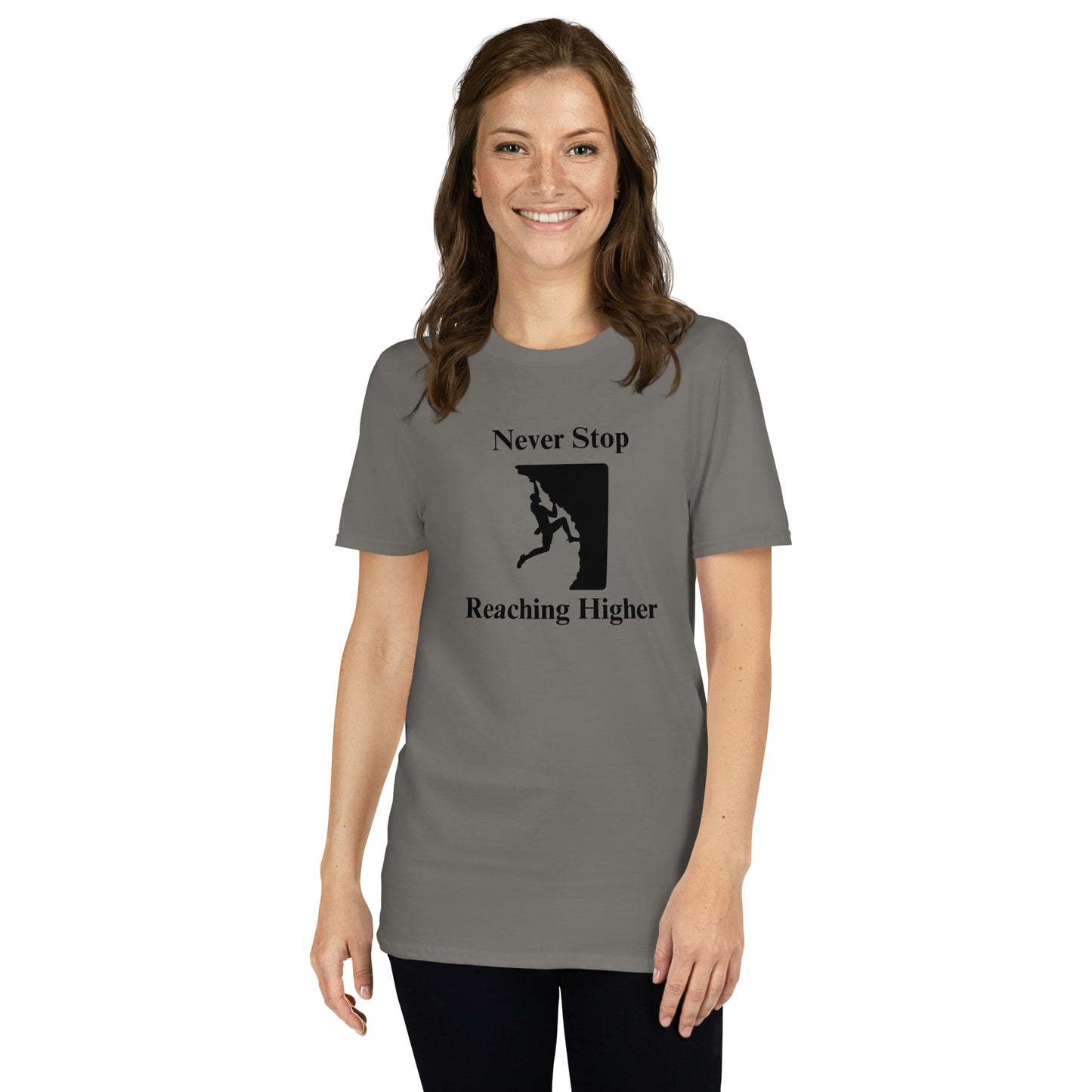 Never Stop Reaching Higher Unisex Tee by EraofInk