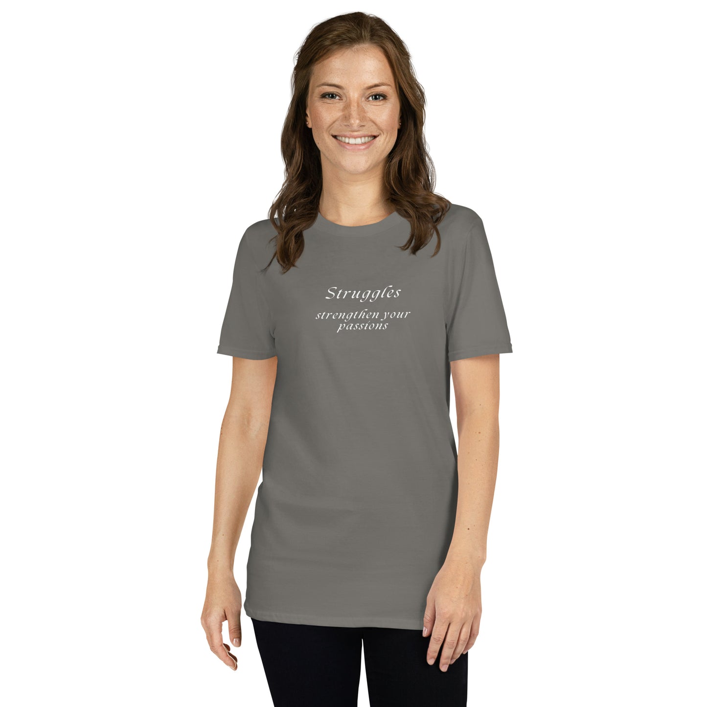 Stay Strong Encouraging Empowering Tee Struggles Strengthen Your Passions Unisex Tee by EraofInk