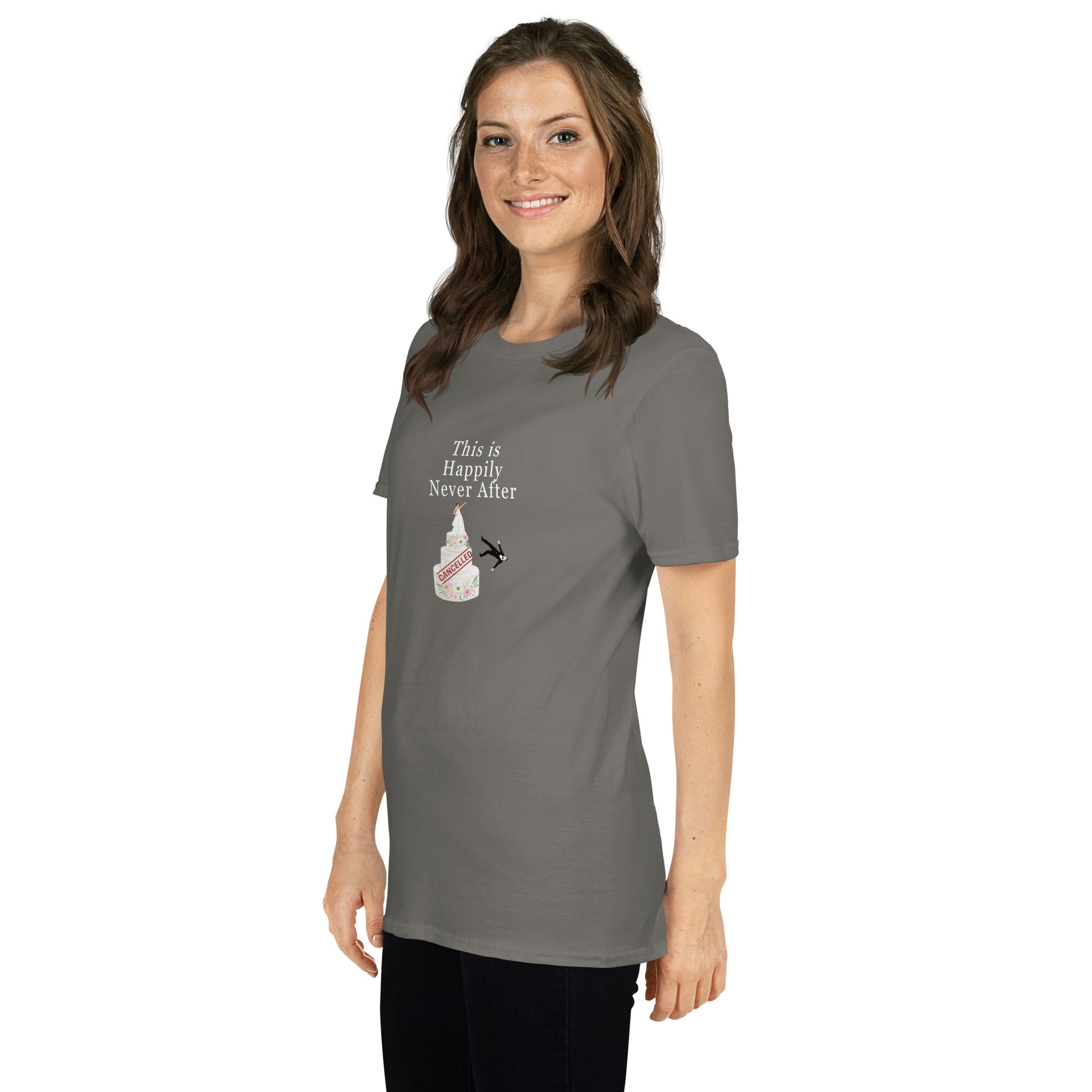 Wedding Cancelled Not Getting Married This is Happily Never After Unisex Tee. by EraofInk