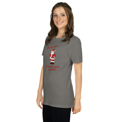 Santa Says I Need a Good Spankin' Unisex Tee by EraofInk