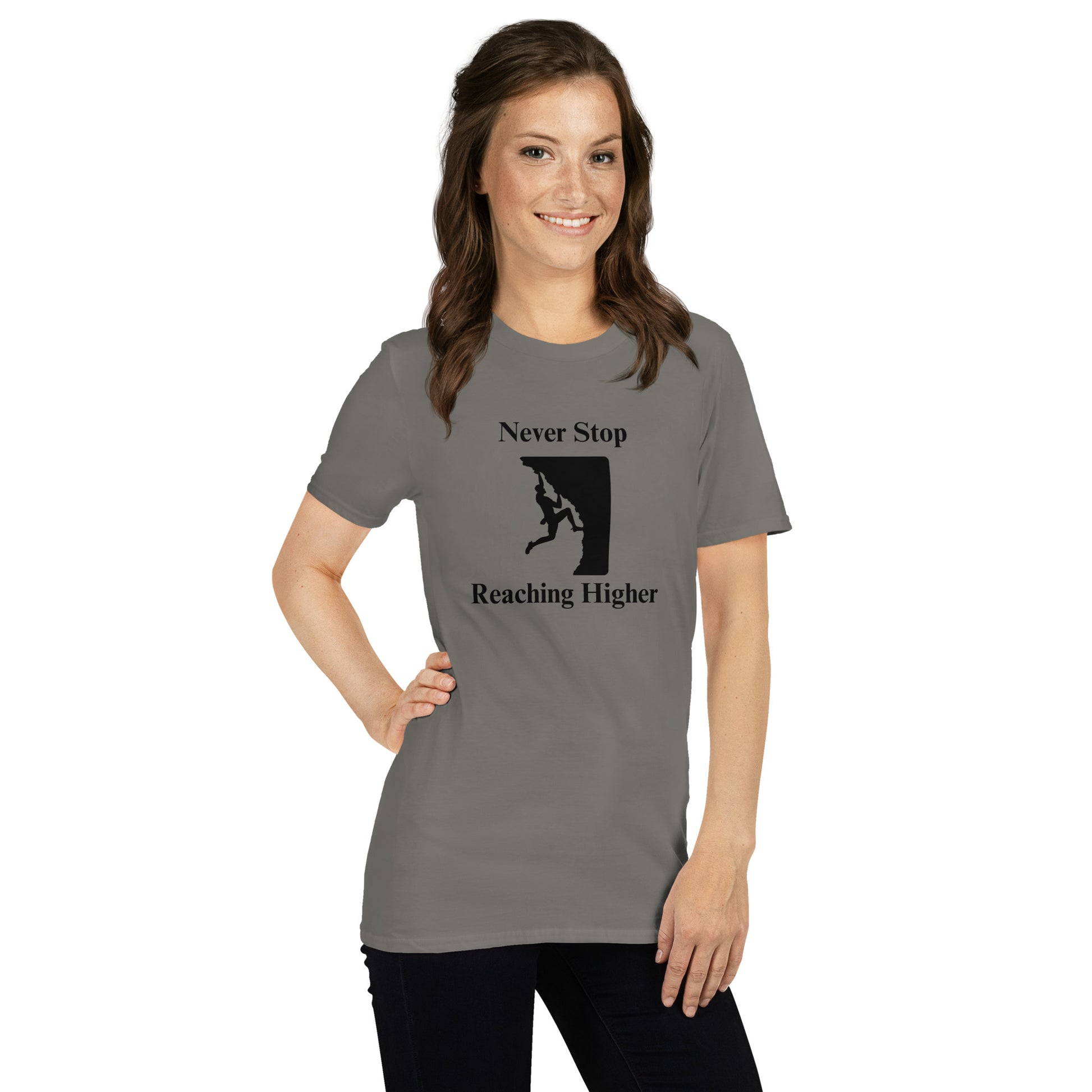 Never Stop Reaching Higher Unisex Tee by EraofInk
