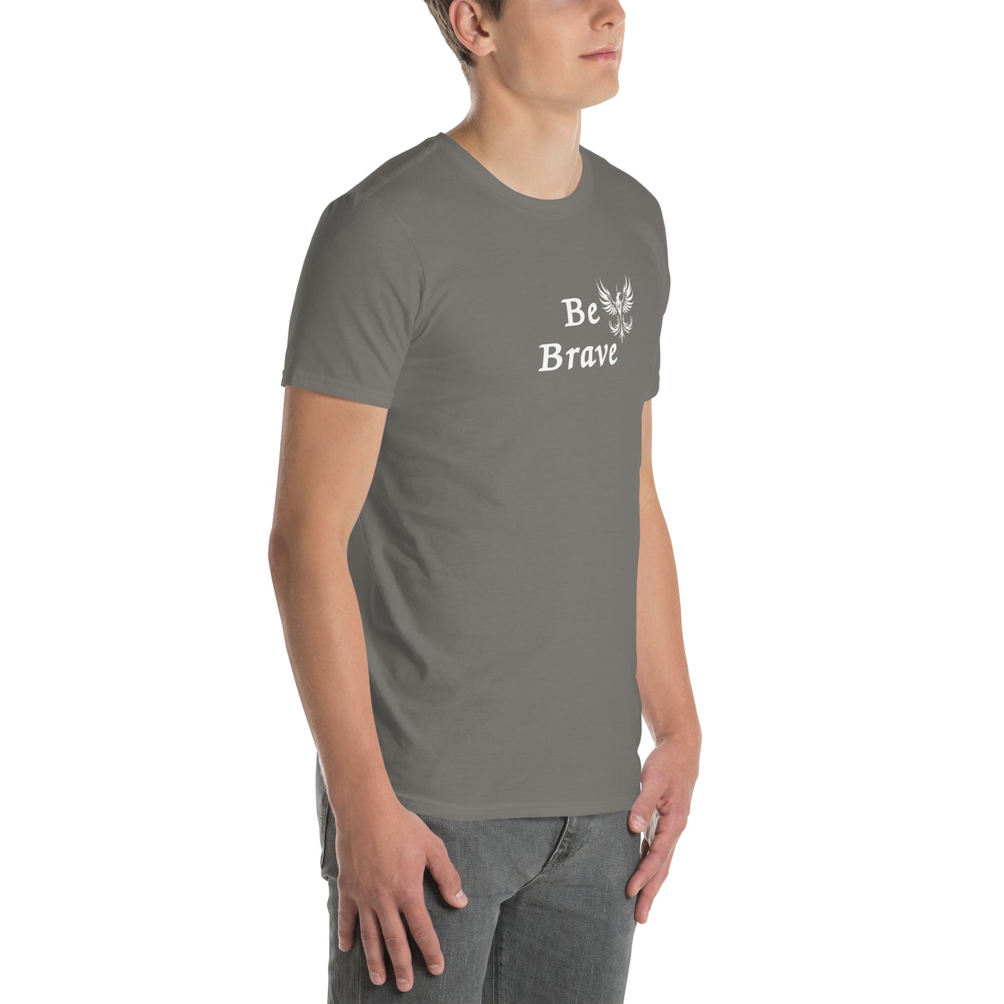 Be Brave Rising Phoenix Unisex Tee by EraofInk