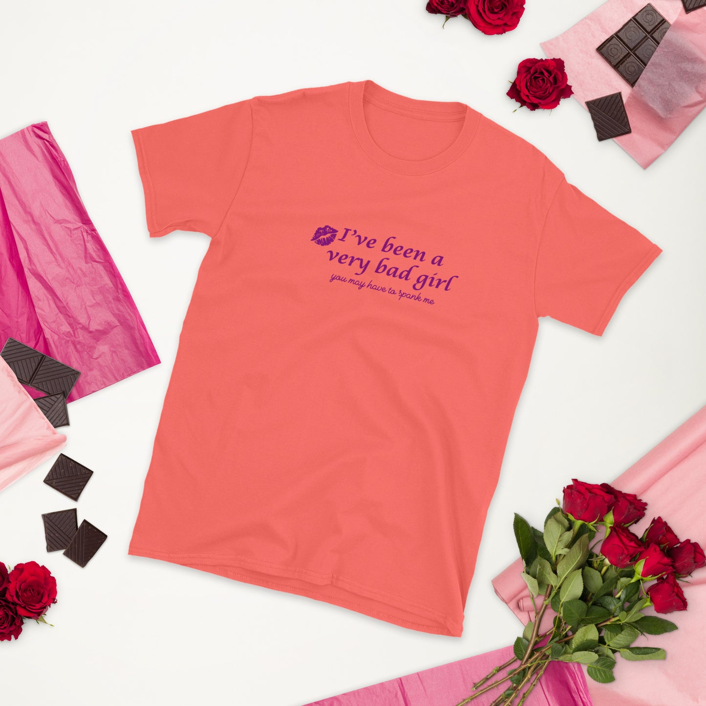 I've Been A Very Bad Girl You Might Have To Spank Me Unisex Tee by EraofInk