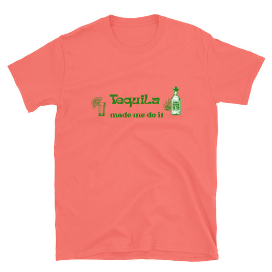 Blame It On Tequila Tee Tequila Made Me Do It by EraofInk