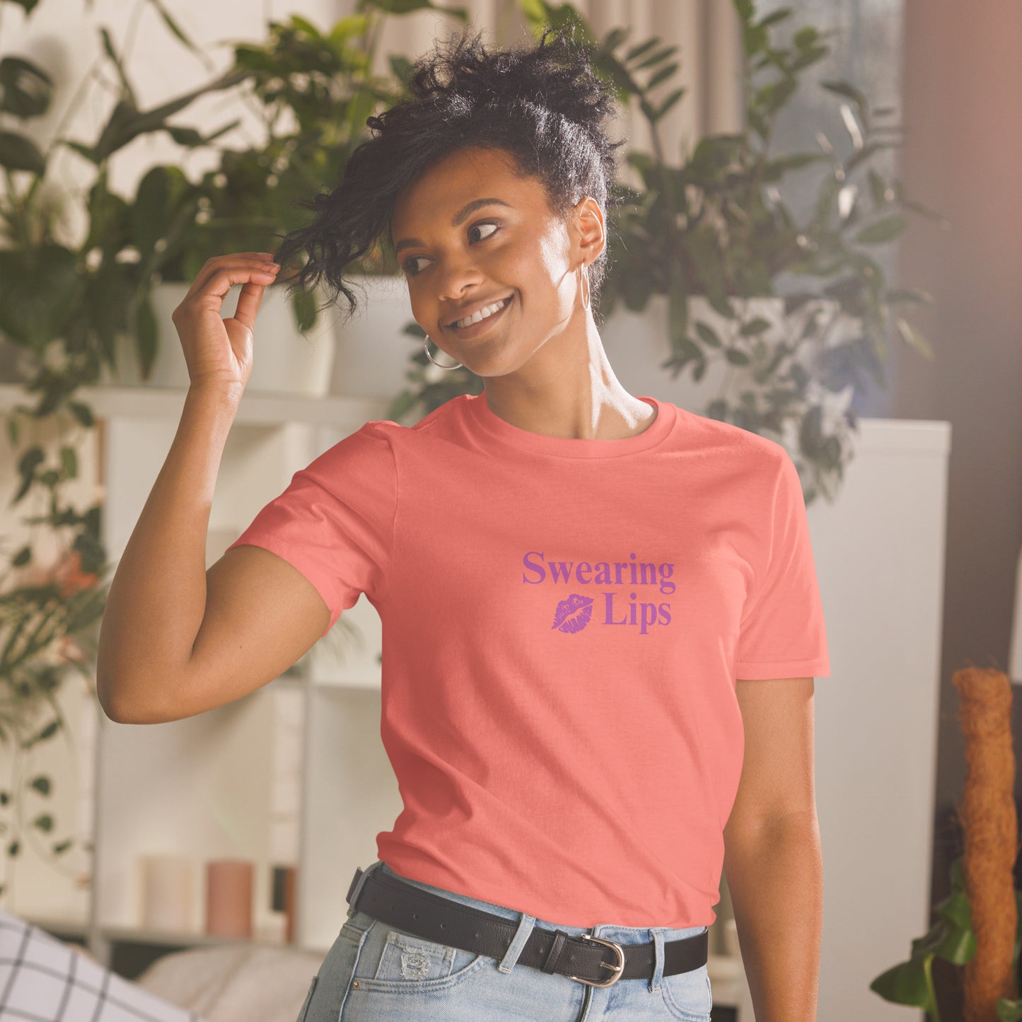 Swearing Lips Unisex Tee by EraofInk