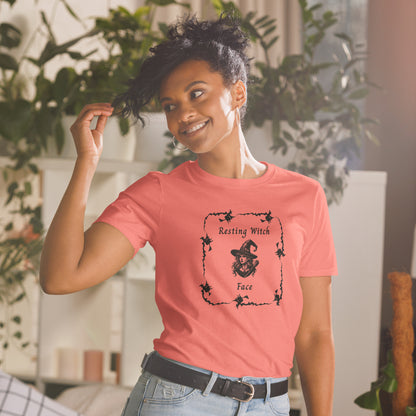 Resting Witch Face Unisex Tee by EraofInk