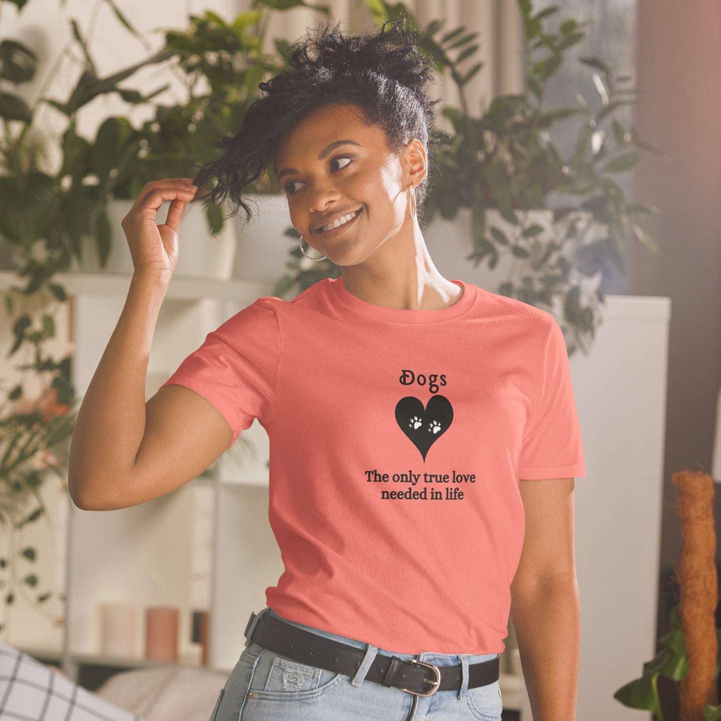 I Love Dogs Tee Dogs The Only True Love Needed in Life Unisex Tee by EraofInk