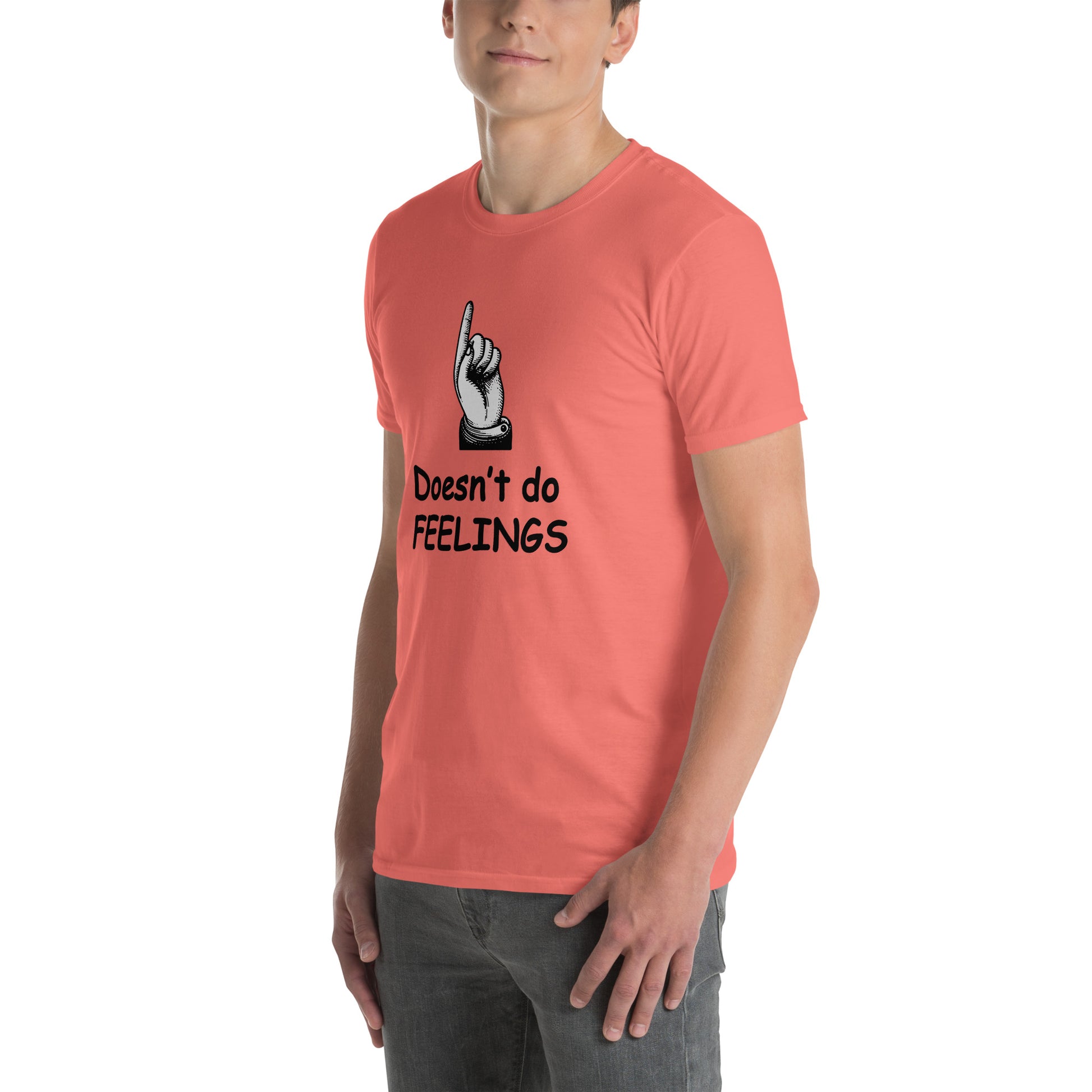 Doesn't Do Feelings Unisex Tee by EraofInk