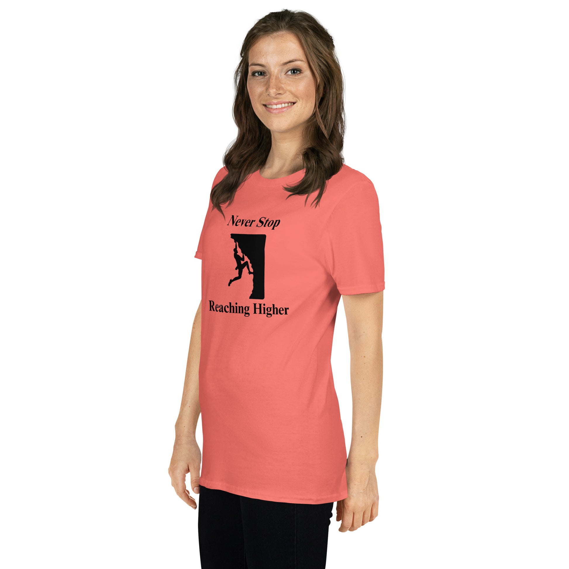 Never Stop Reaching Higher Unisex Tee by EraofInk