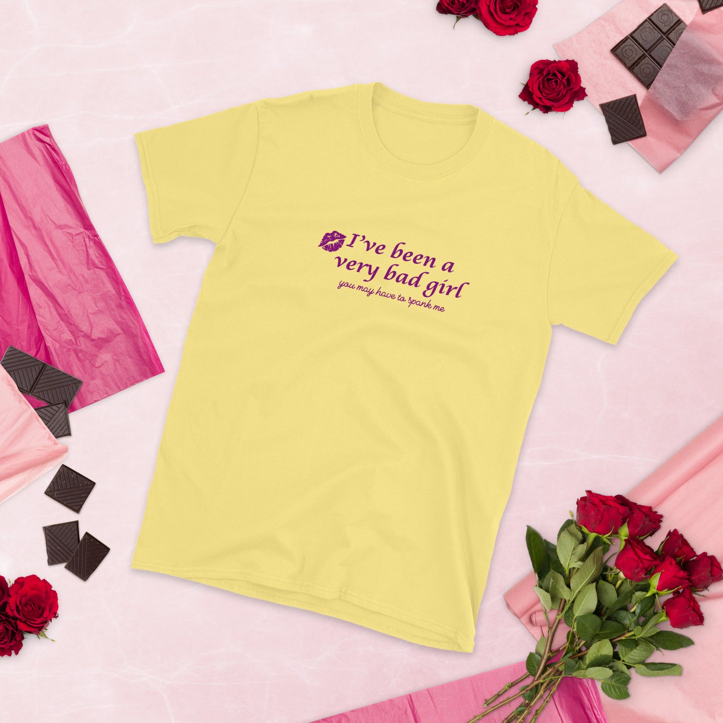 I've Been A Very Bad Girl You Might Have To Spank Me Unisex Tee by EraofInk