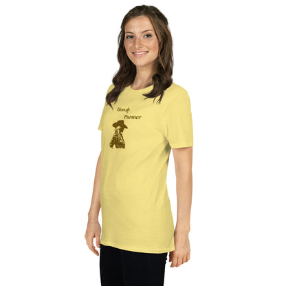 Howdy Partner Unisex Tee by EraofInk