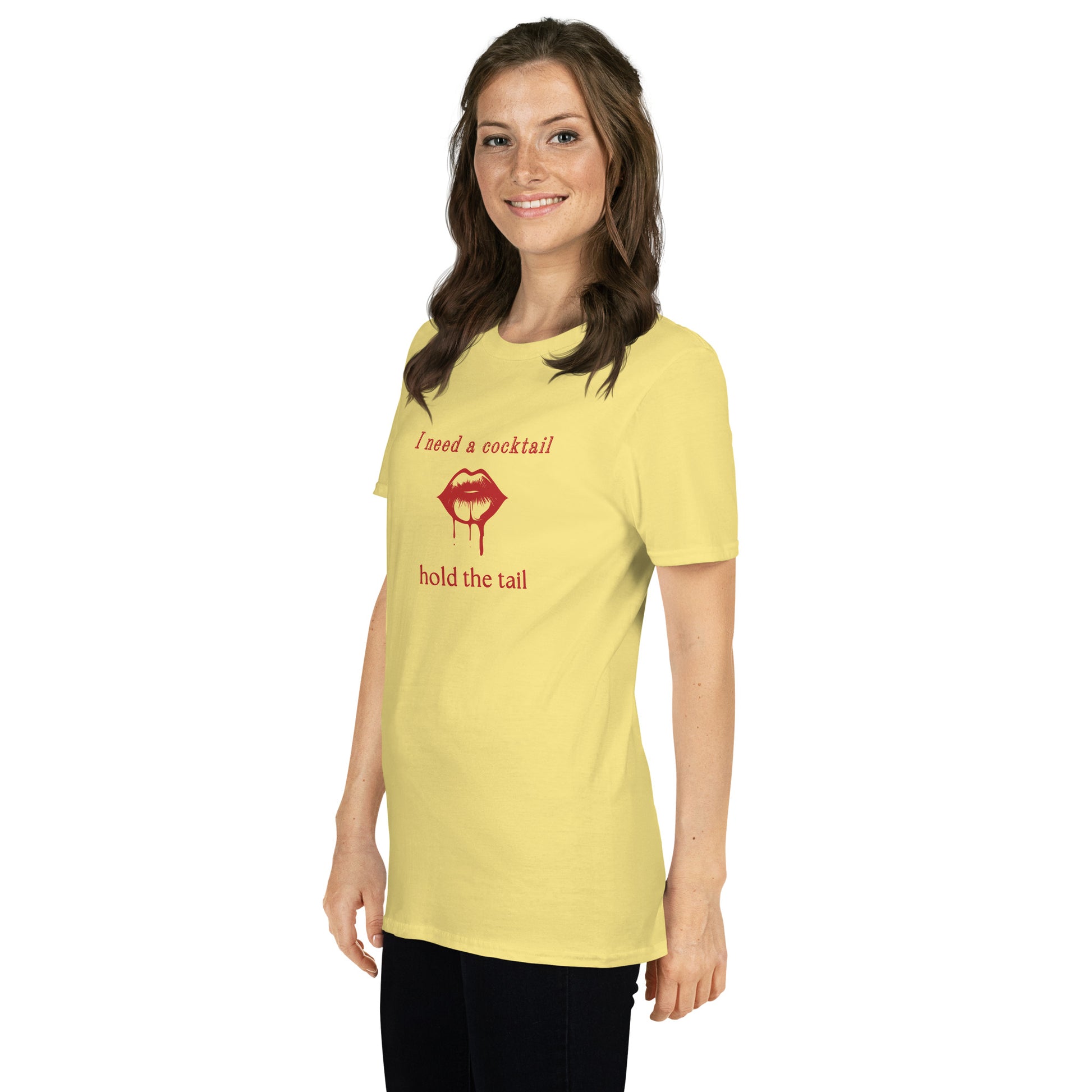I Need a Cocktail Hold the Tail Unisex Tee by EraofInk