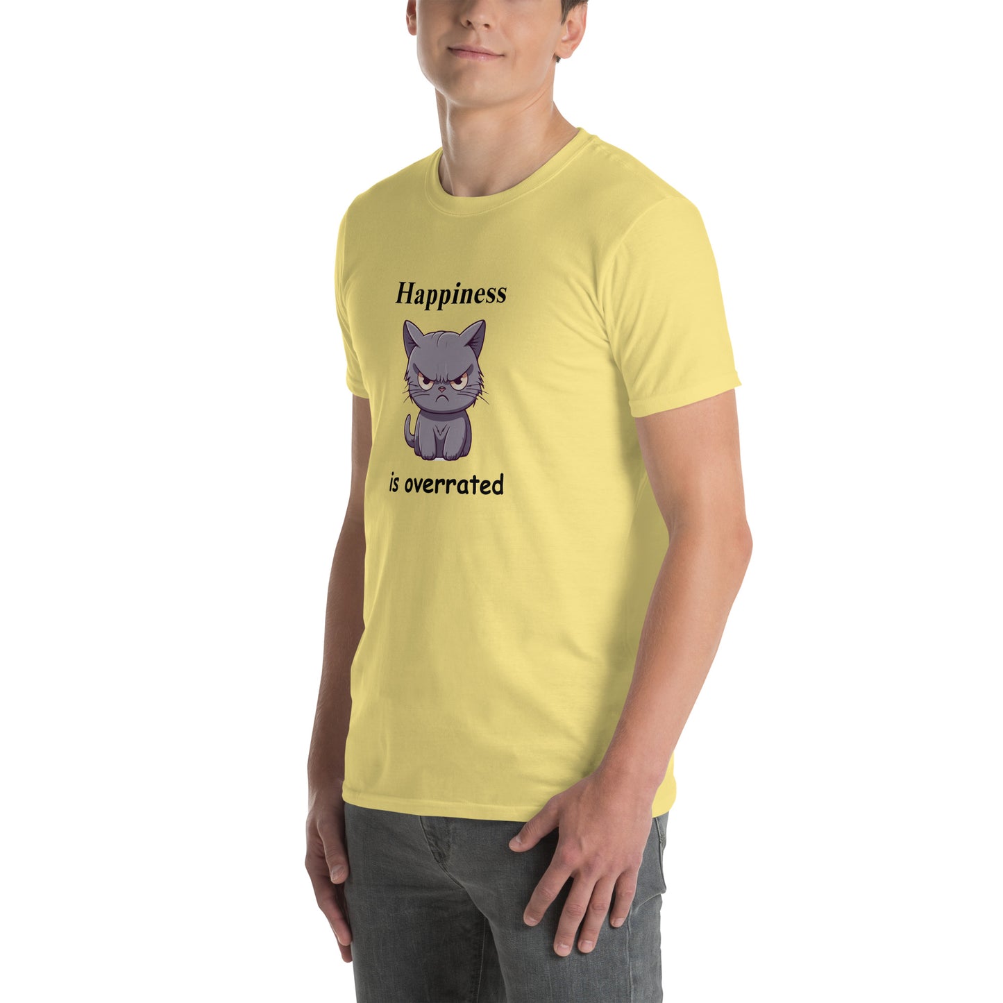 Happiness is Overrated Unisex Tee by EraofInk