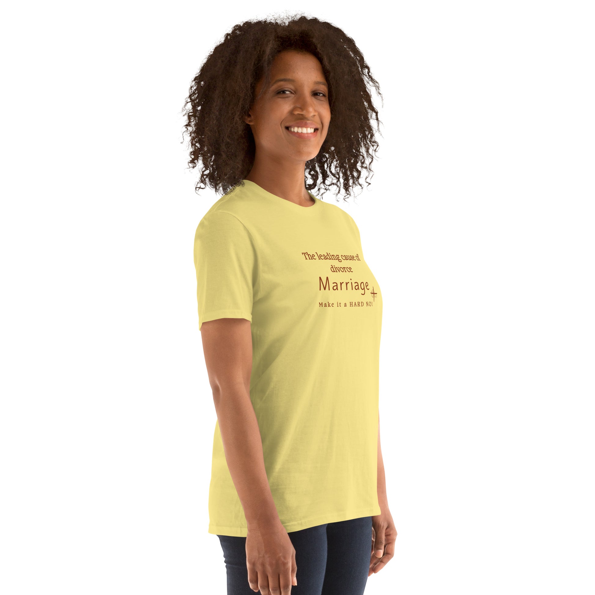 Marriage Parody Tee Leading Cause of Divorce Make It a Hard No! Unisex Tee by EraofInk