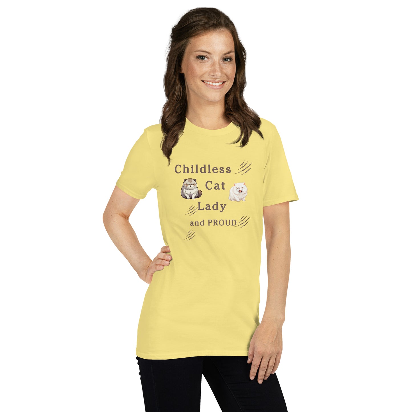 Childless Cat Lady & Proud Unisex Tee by EraofInk