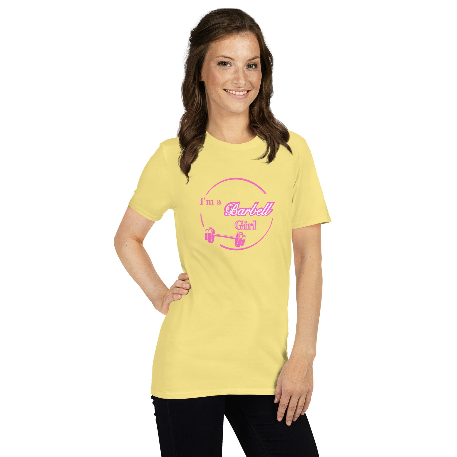 I'm A Barbell Girl Unisex Tee by EraofInk