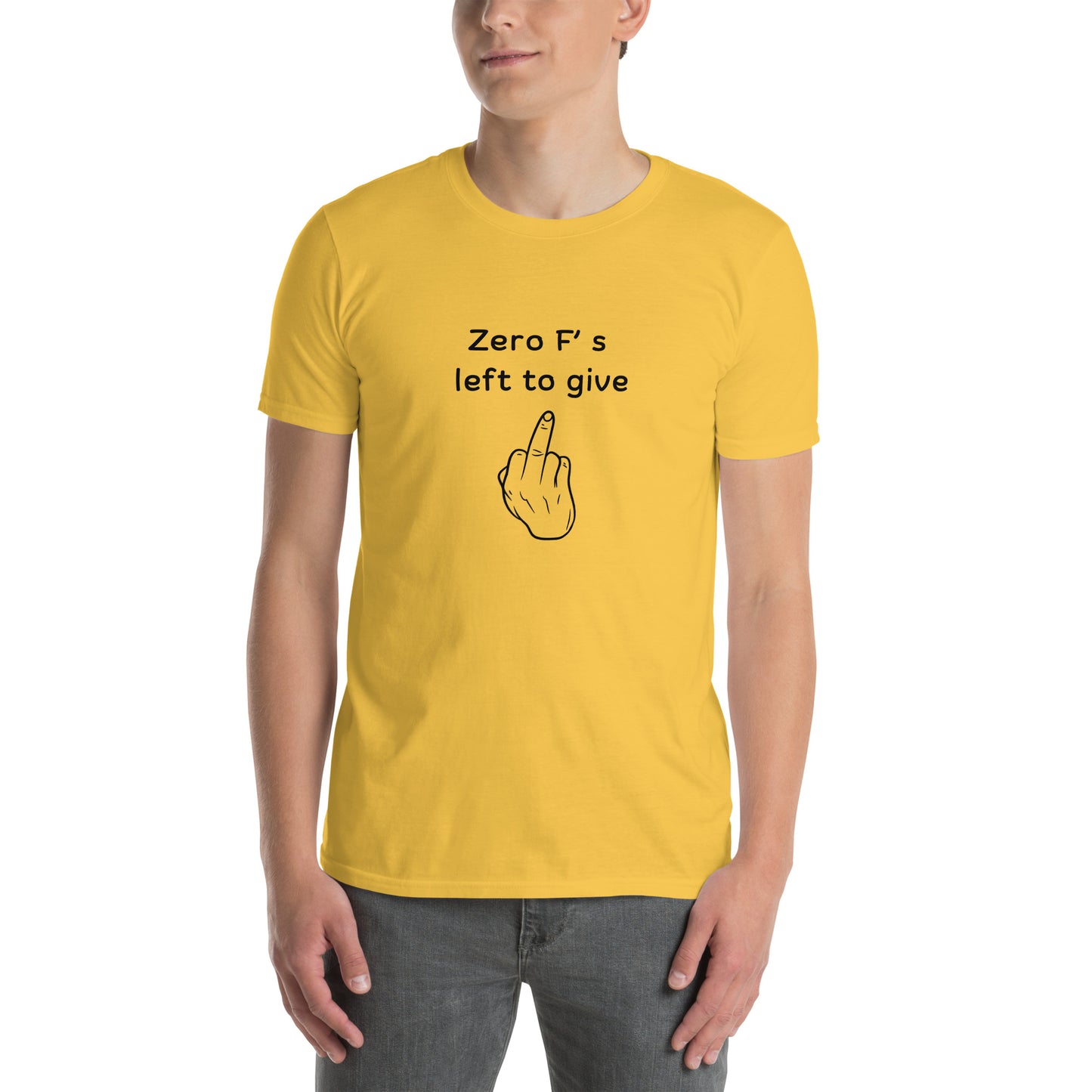 Zero F's Left to Give Unisex Tee by EraofInk