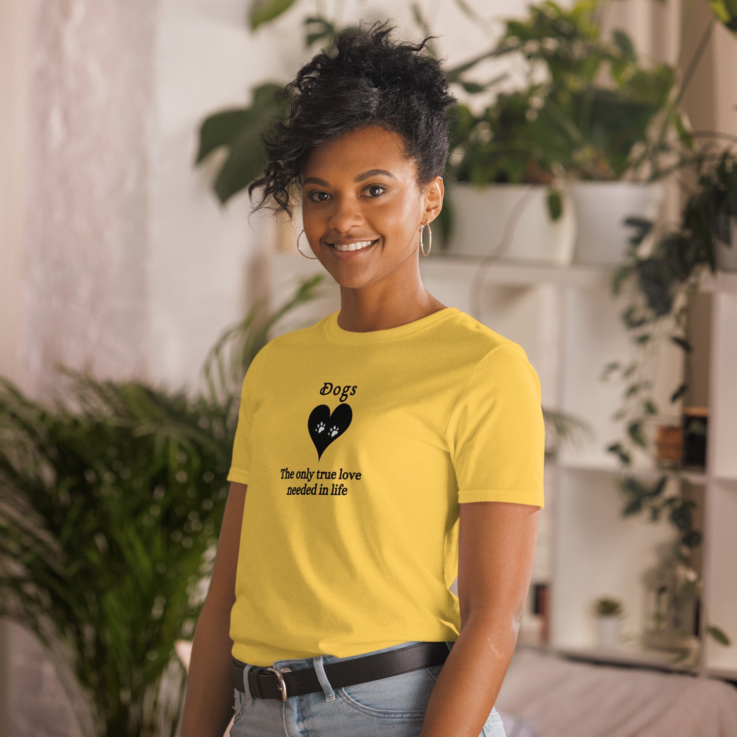 I Love Dogs Tee Dogs The Only True Love Needed in Life Unisex Tee by EraofInk
