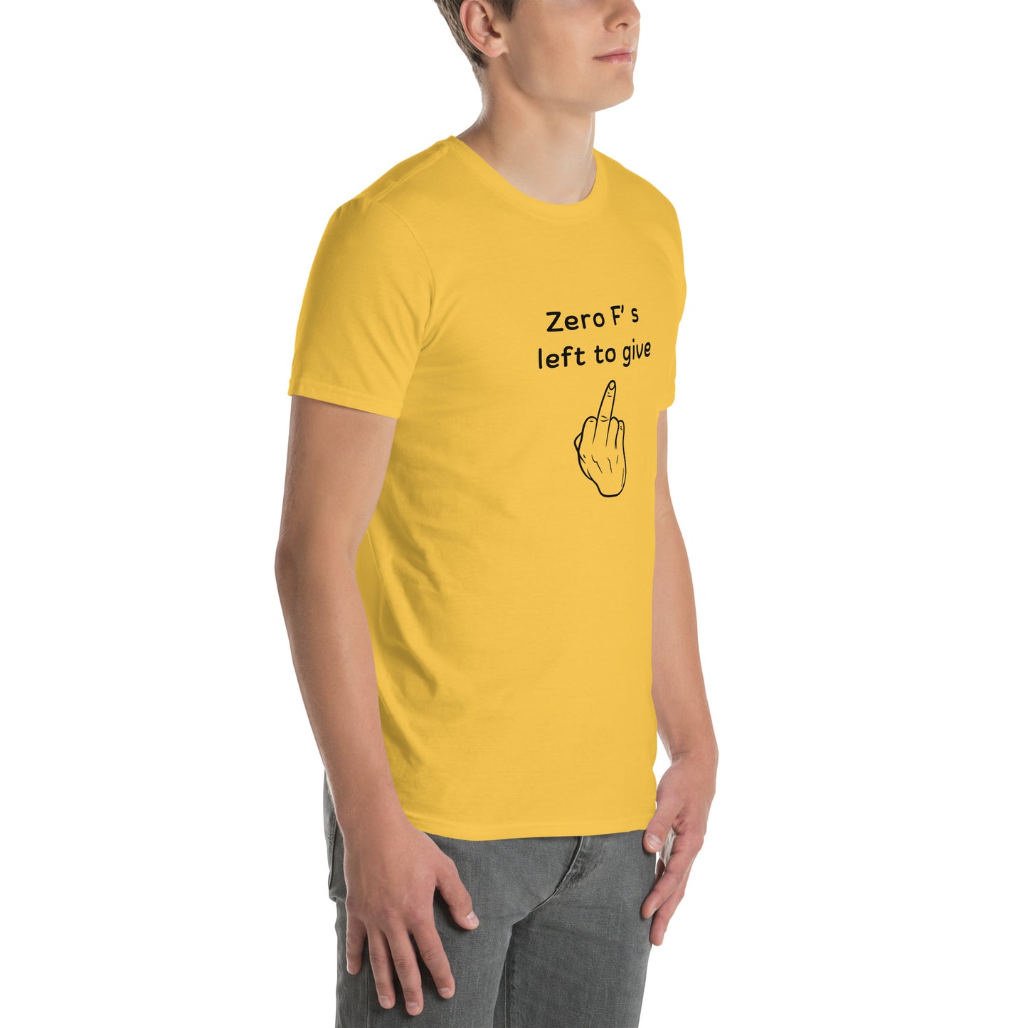 Zero F's Left to Give Unisex Tee by EraofInk