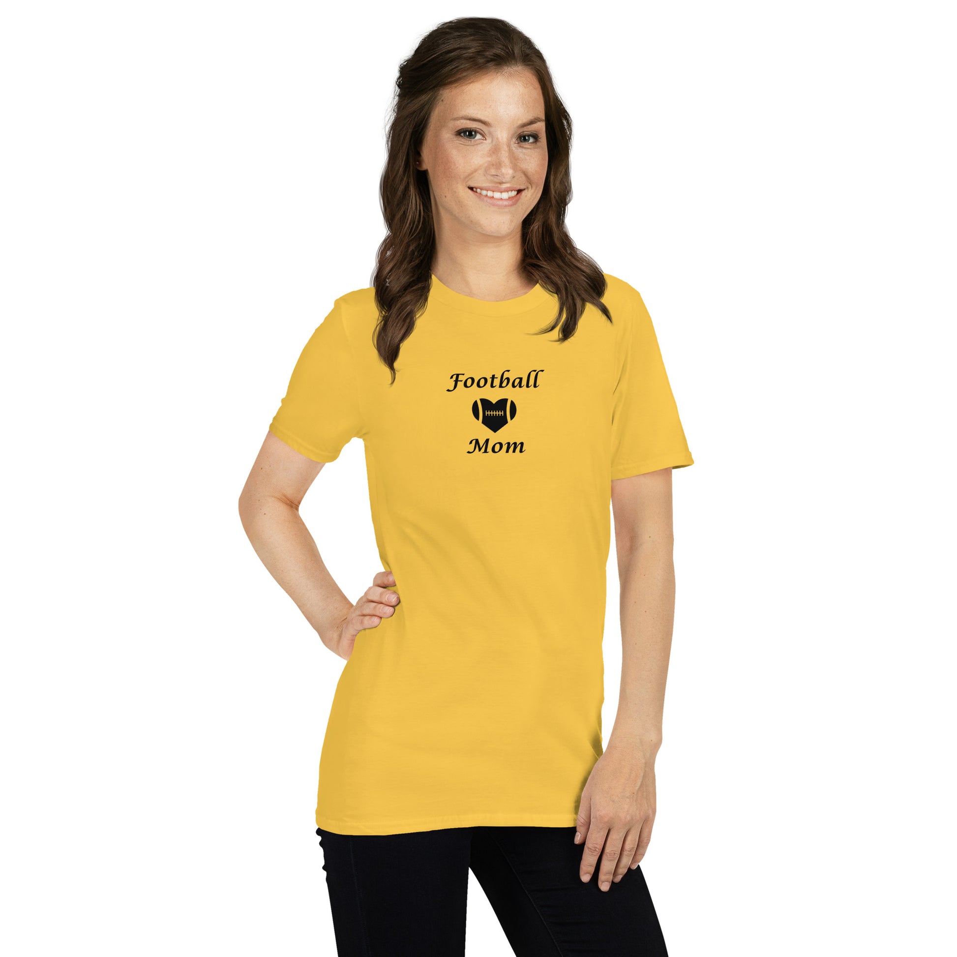 Football Mom Support Football Player Unisex Tee by EraofInk