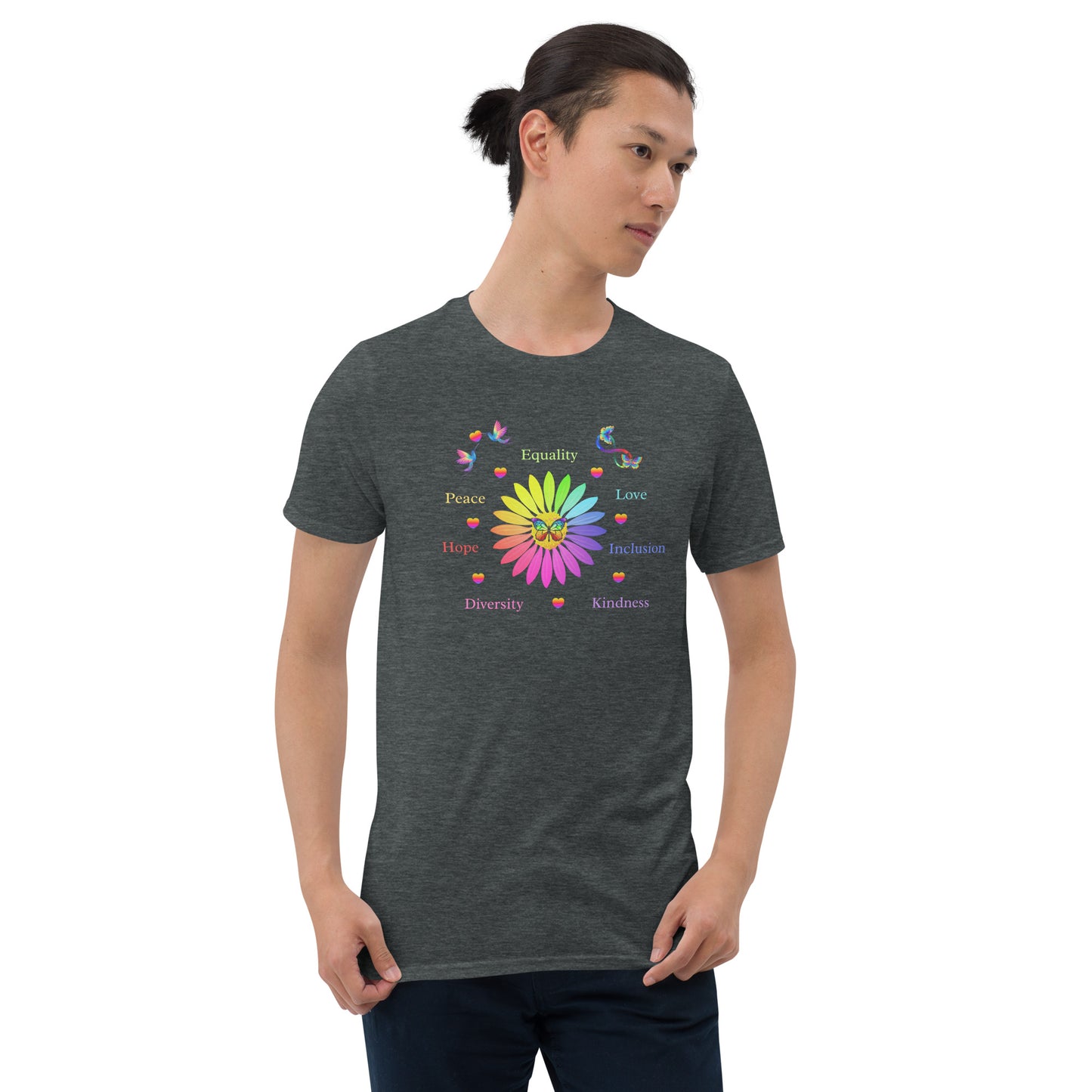 LGBTQ+ Unisex Tee Support Love for All Equality Love Inclusion Kindness... by EraofInk