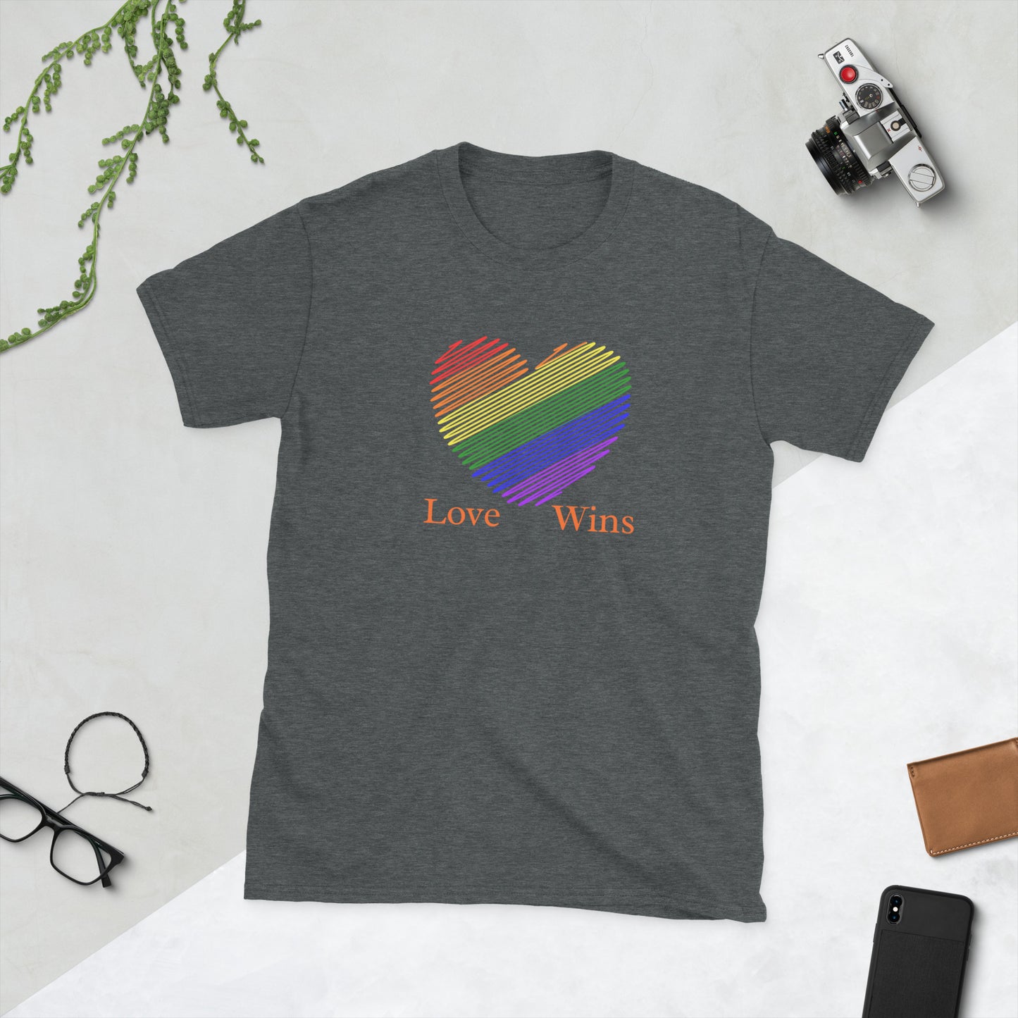 Love Wins LGBTQ+ Equality Love for All Unisex Tee by EraofInk