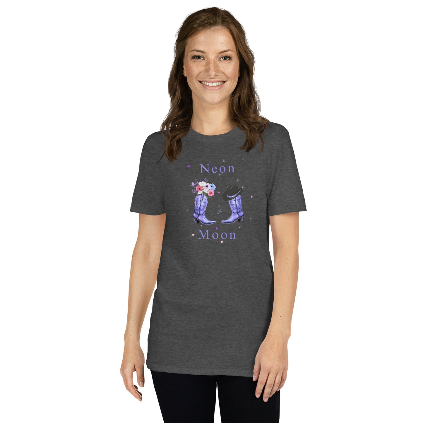 Neon Moon Unisex Tee by EraofInk